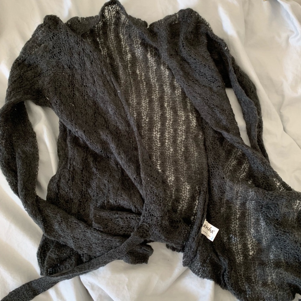 Knit wrap warmup Sansha